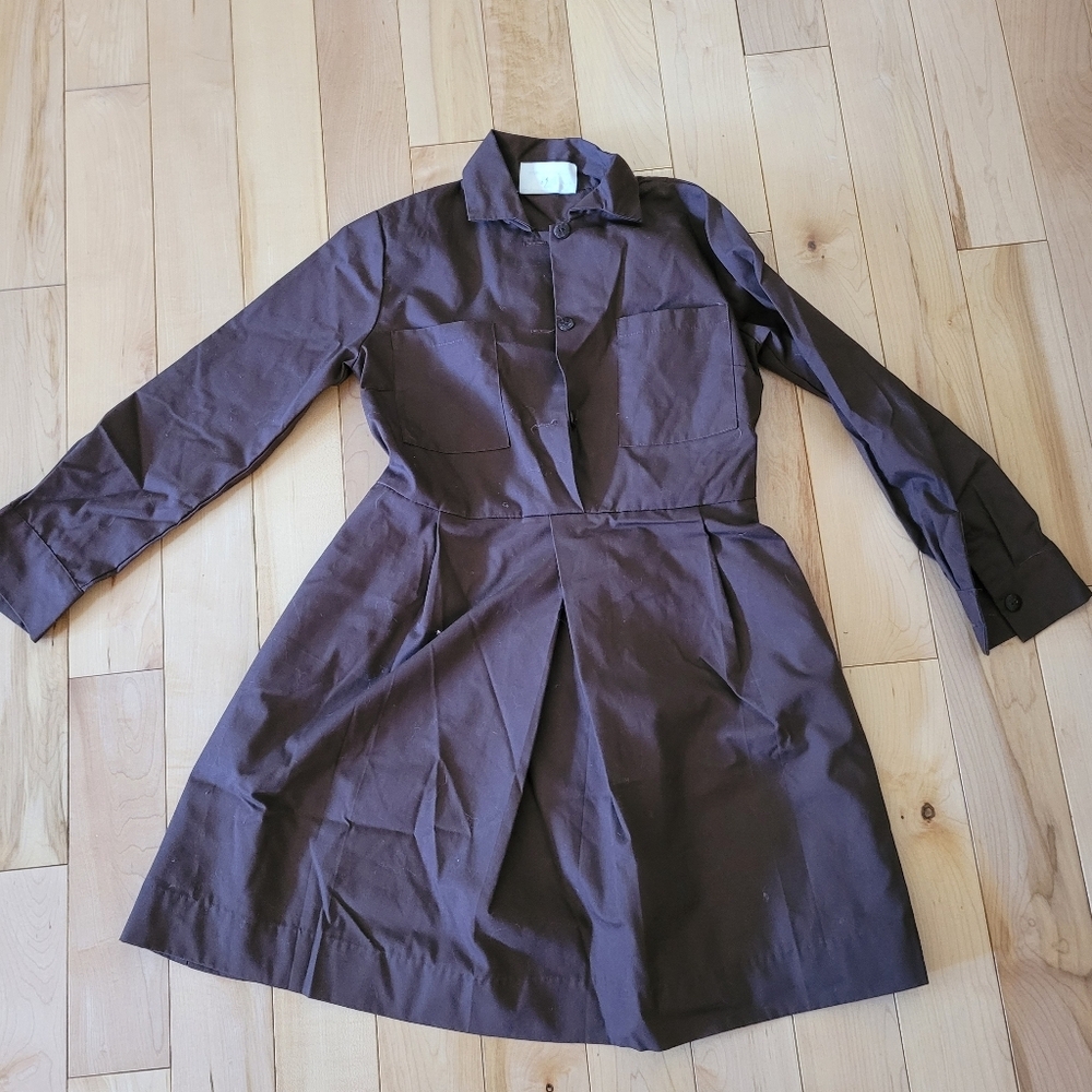 Vintage Girl Guides Brown Dress, Kids Size 10